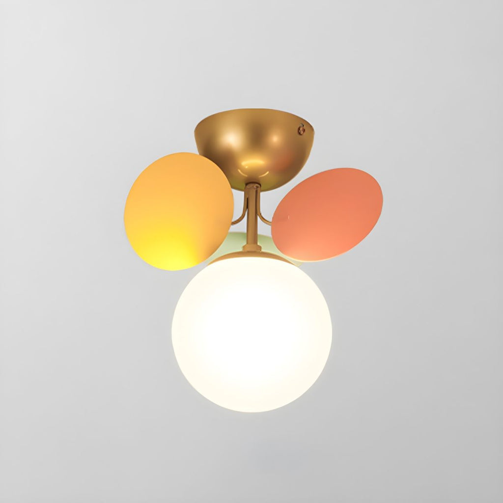Mid-Century Ceiling Light Colorful Metal Acrylic Design 0