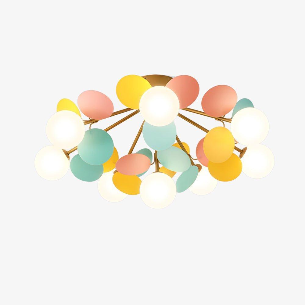 Mid-Century Ceiling Light Colorful Metal Acrylic Design 1