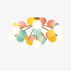 Mid-Century Ceiling Light Colorful Metal Acrylic Design 1