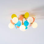 Mid-Century Ceiling Light Colorful Metal Acrylic Design 12