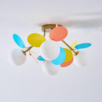 Mid-Century Ceiling Light Colorful Metal Acrylic Design 14