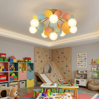 Mid-Century Ceiling Light Colorful Metal Acrylic Design 59