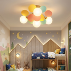 Mid-Century Ceiling Light Colorful Metal Acrylic Design