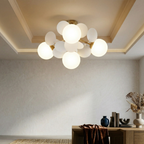 Mid-Century Ceiling Light Colorful Metal Acrylic Design 71