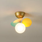Mid-Century Ceiling Light Colorful Metal Acrylic Design 8