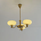 Midcentury Chandelier Light Glass Globes Adjustable Height 10