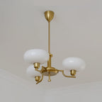 Midcentury Chandelier Light Glass Globes Adjustable Height 9
