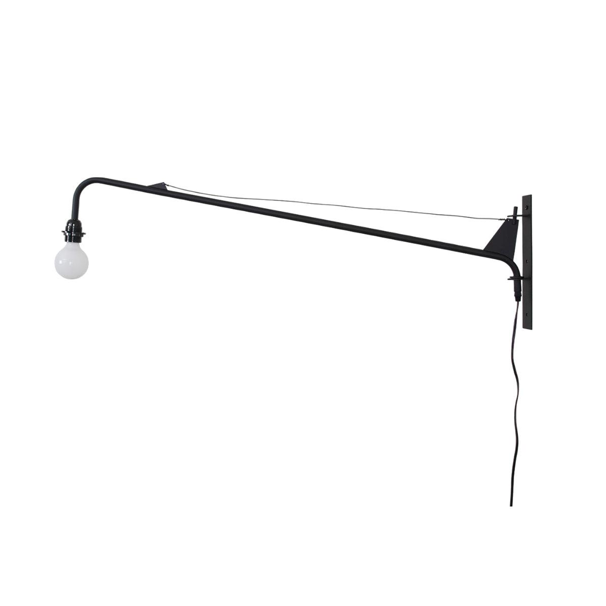 Minimalist Adjustable LED Wall Sconce Black Metal Finish 0
