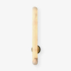 Minimalist Alabaster LED Wall Sconce With Brass Finish 1