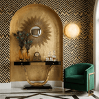 Minimalist Alabaster Wall Sconce Soft Glow Metal Finish 3