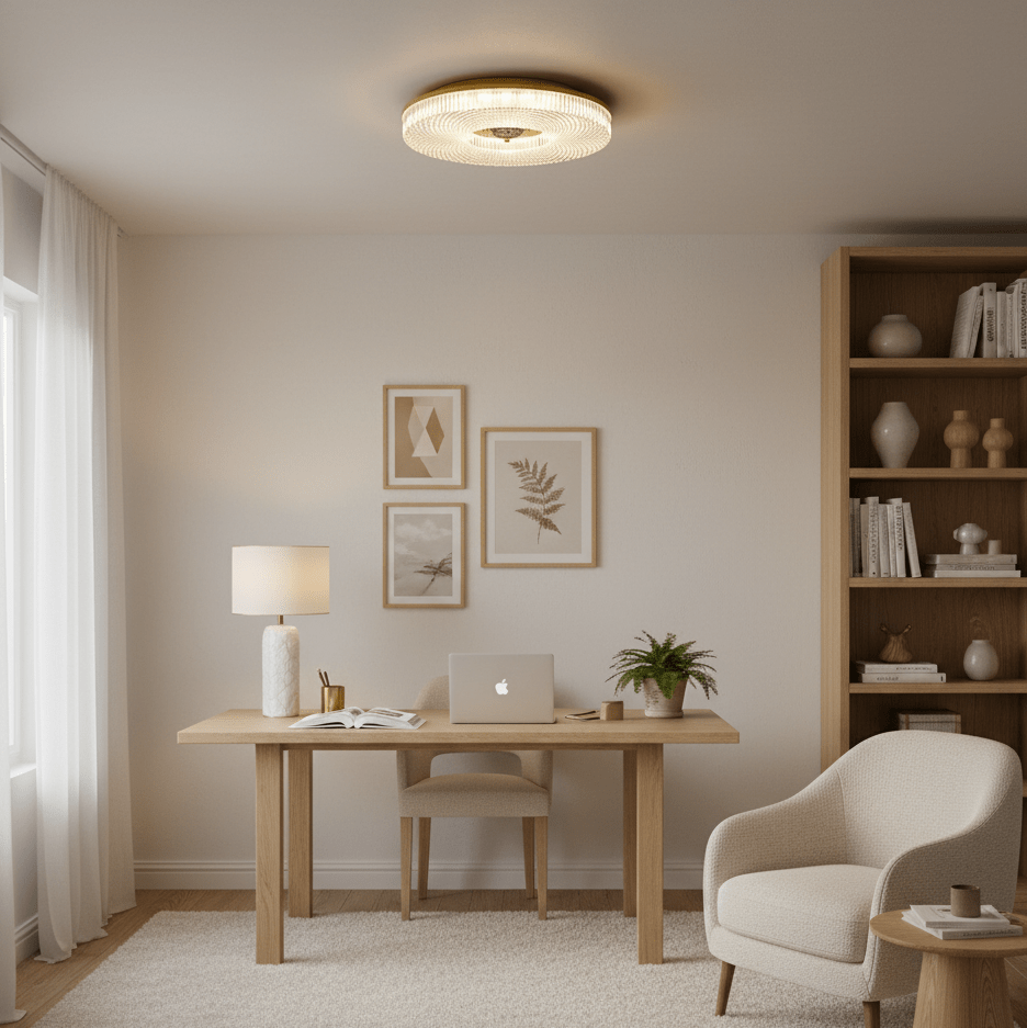 Minimalist Ceiling Light Integrated LED Opaque Acrylic 3