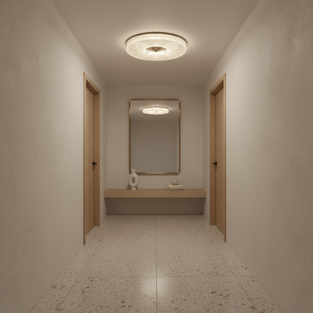 Minimalist Ceiling Light Integrated LED Opaque Acrylic 8