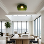 Minimalist Ceiling Light Integrated LED Smoked Glass  9994

