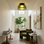 Minimalist Ceiling Light Integrated LED Smoked Glass  9996