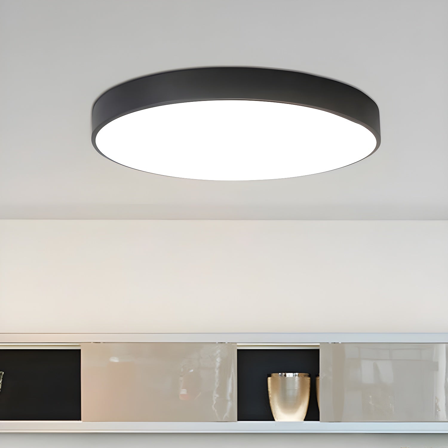 Minimalist Ceiling Light Metal Acrylic Adjustable Height 3
