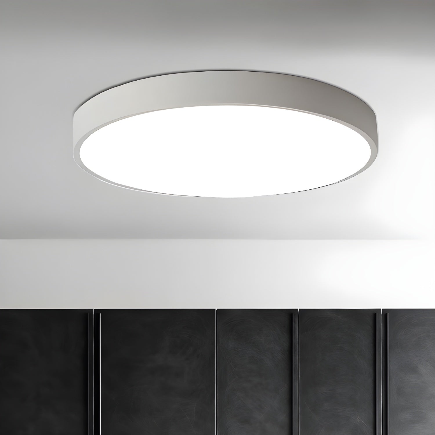 Minimalist Ceiling Light Metal Acrylic Adjustable Height 7