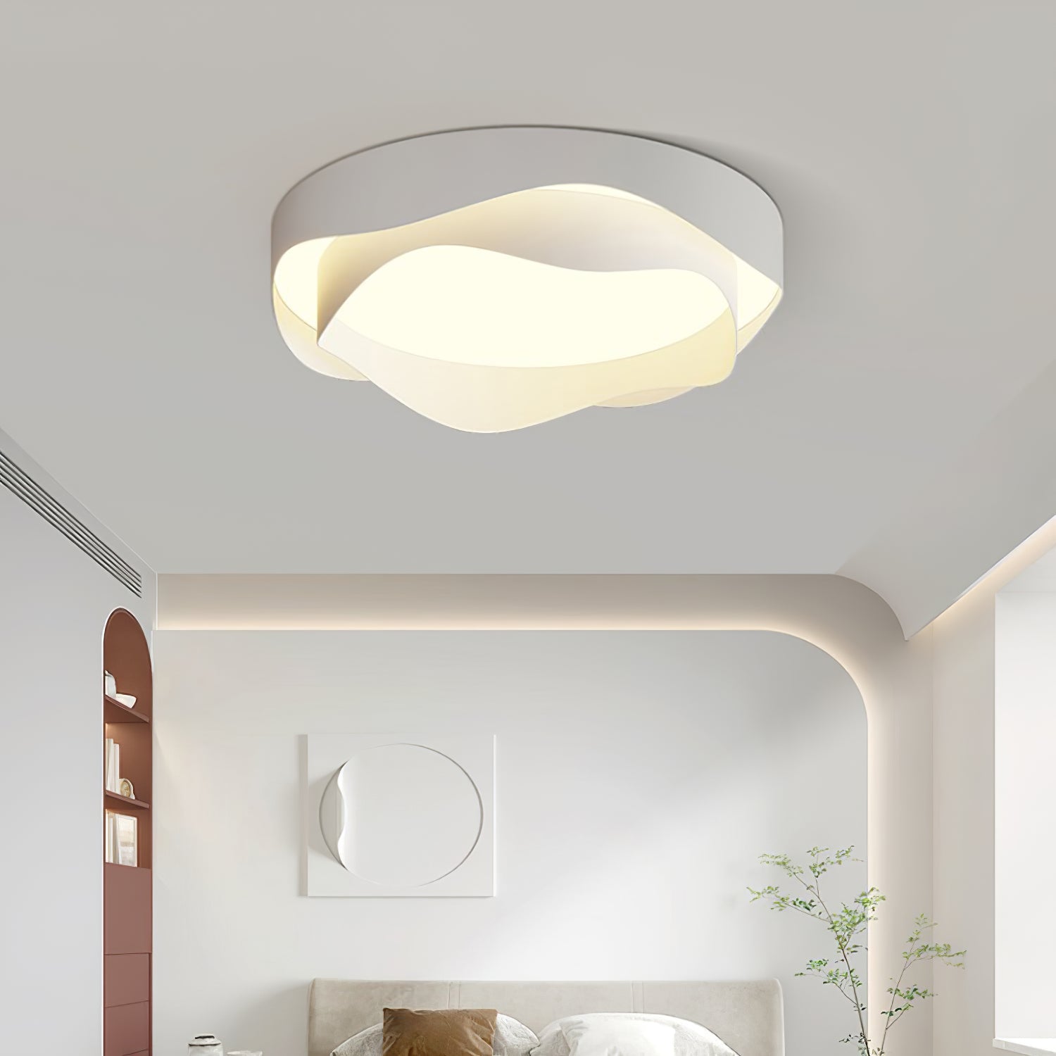 Minimalist Ceiling Light Metal Integrated LED Dimmable 6
