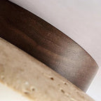 Minimalist Ceiling Light Natural Travertine Compact Design 6