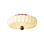 Minimalist Ceiling Light Wood Fabric Integrated LED Design 0