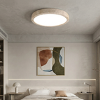 Minimalist Ceiling Light Yellow Travertine Integrated LED 99