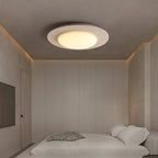 Minimalist Ceiling Light Yellow Travertine Solid Wood LED 2
