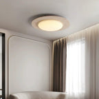 Minimalist Ceiling Light Yellow Travertine Solid Wood LED 3