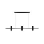 Minimalist Chandelier Black Travertine Copper Design 0