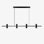 Minimalist Chandelier Black Travertine Copper Design 1