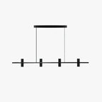 Minimalist Chandelier Black Travertine Copper Design 5
