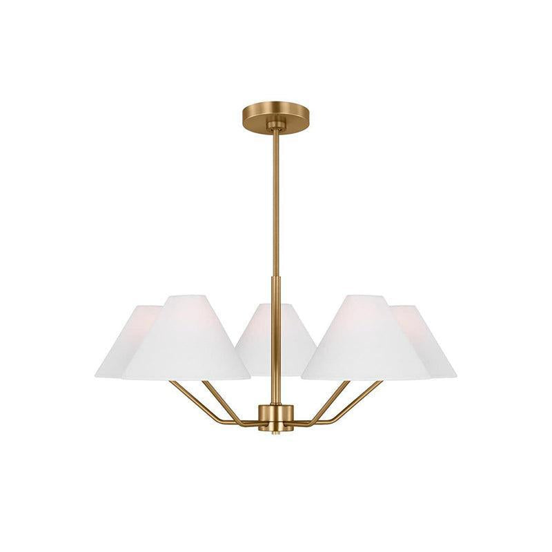 Minimalist Chandelier Brass Adjustable Modern Design 0