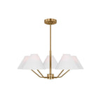 Minimalist Chandelier Brass Adjustable Modern Design 0