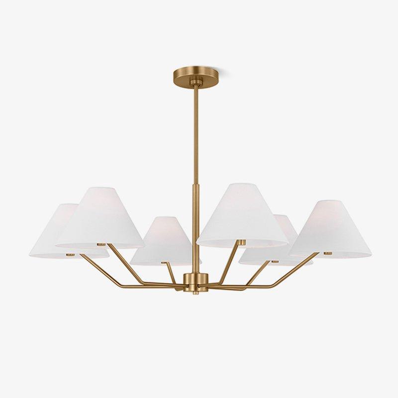 Minimalist Chandelier Brass Adjustable Modern Design 1