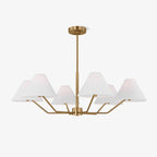Minimalist Chandelier Brass Adjustable Modern Design 1
