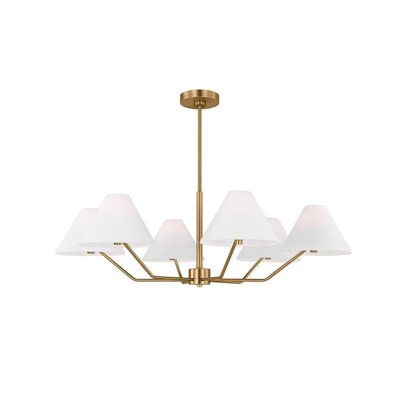 Minimalist Chandelier Brass Adjustable Modern Design 11