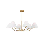 Minimalist Chandelier Brass Adjustable Modern Design 11