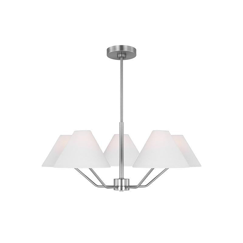 Minimalist Chandelier Brass Adjustable Modern Design 12