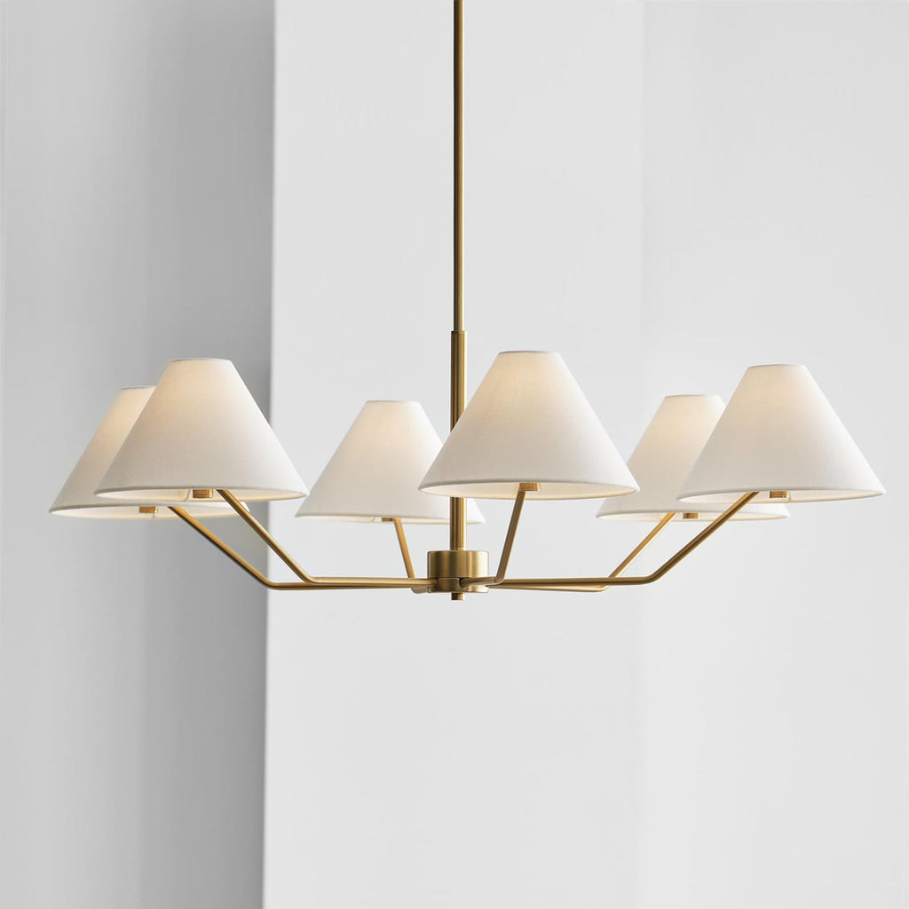 Minimalist Chandelier Brass Adjustable Modern Design 2