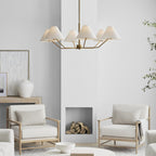 Minimalist Chandelier Brass Adjustable Modern Design 3