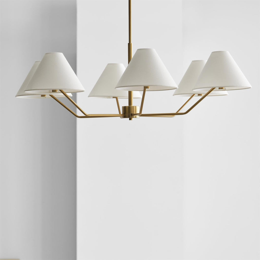 Minimalist Chandelier Brass Adjustable Modern Design 4