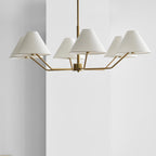 Minimalist Chandelier Brass Adjustable Modern Design 4