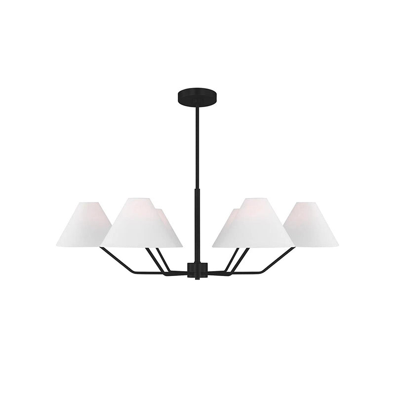 Minimalist Chandelier Brass Adjustable Modern Design 9