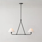 Minimalist Chandelier Metal Brass Adjustable Height 0