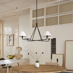 Minimalist Chandelier Metal Brass Adjustable Height 4