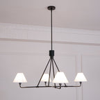 Minimalist Chandelier Metal Brass Adjustable Height 7