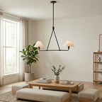 Minimalist Chandelier Metal Brass Adjustable Height 99