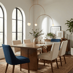 Minimalist Chandelier Patinated Brass Opaline Glass Adjustable 3