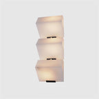 Minimalist Dimmable LED Wall Sconce White Alabaster Finish 10