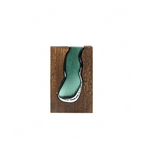 Minimalist Glass Flower Vase Natural Wood Finish 7
