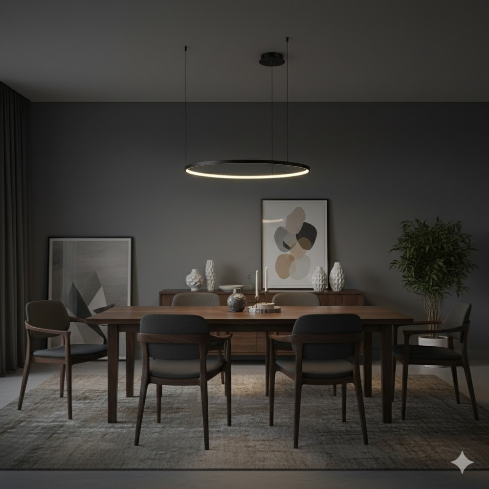 Minimalist Glass Pendant Light for Kitchen and Dining - Soft Glow 4