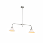 Minimalist Pendant Light Brass Ceramic Height 10